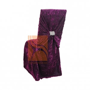 Velvet chair cover