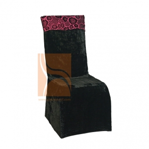 Velvet chair cover