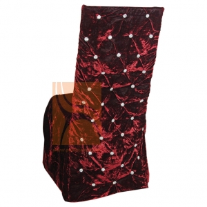 Velvet chair cover