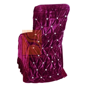 Velvet chair cover